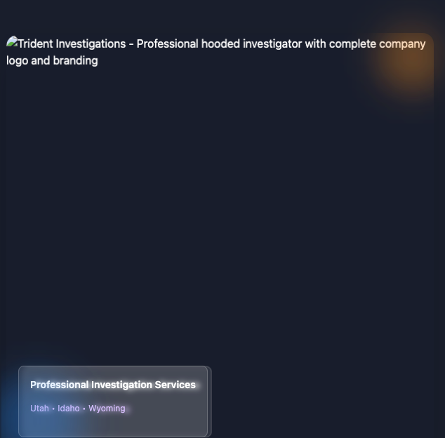 Trident Investigations Service Areas - Utah, Idaho, and Wyoming